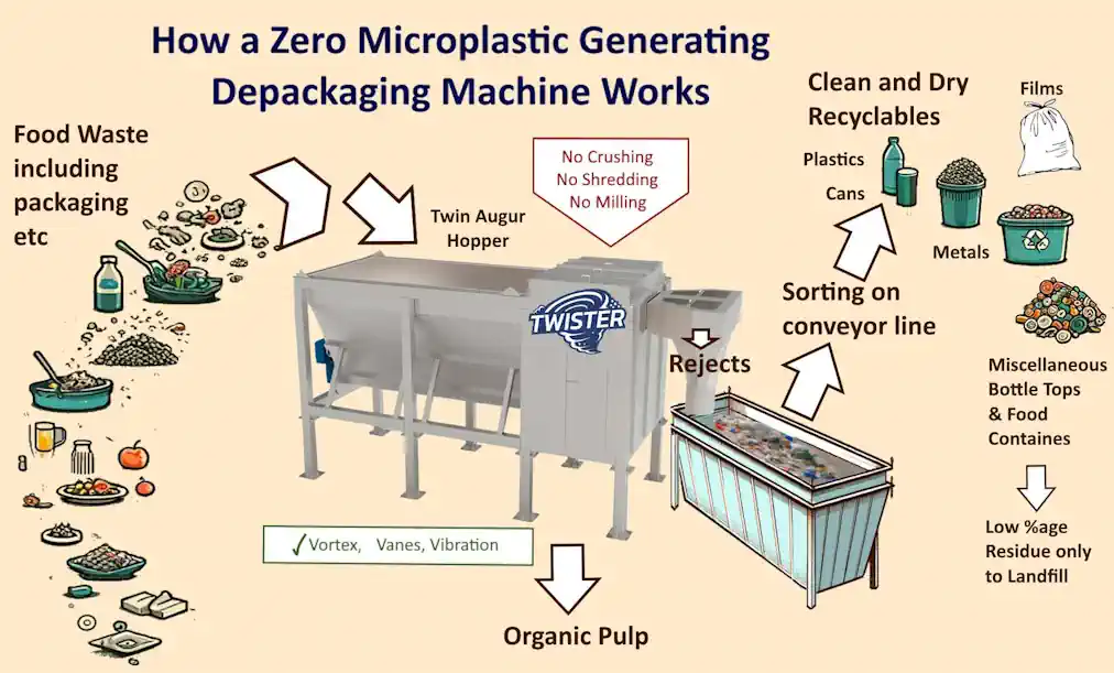 Depackaging Technologies For Waste Recycling And Resource Recovery