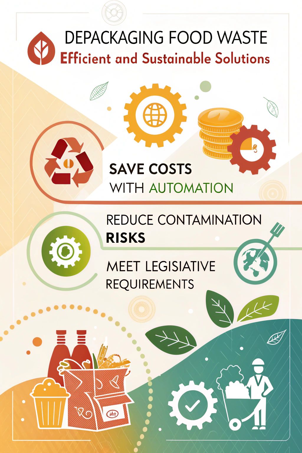 Image illustrates packaging for the article about depackaging food waste.