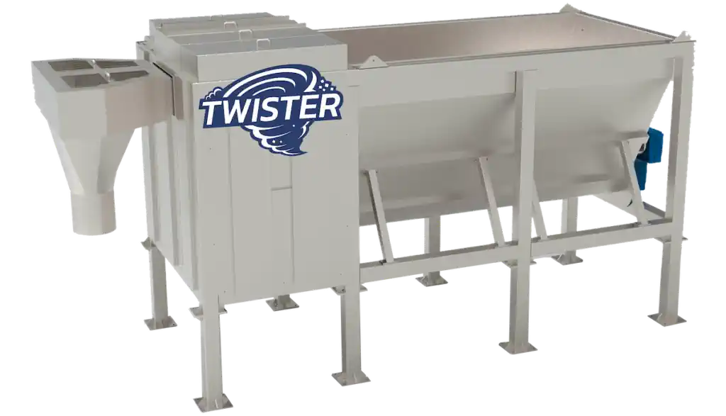 The Twister Depackaging Machine is the new generation of clean almost dry recyclates plus optimised pulp.